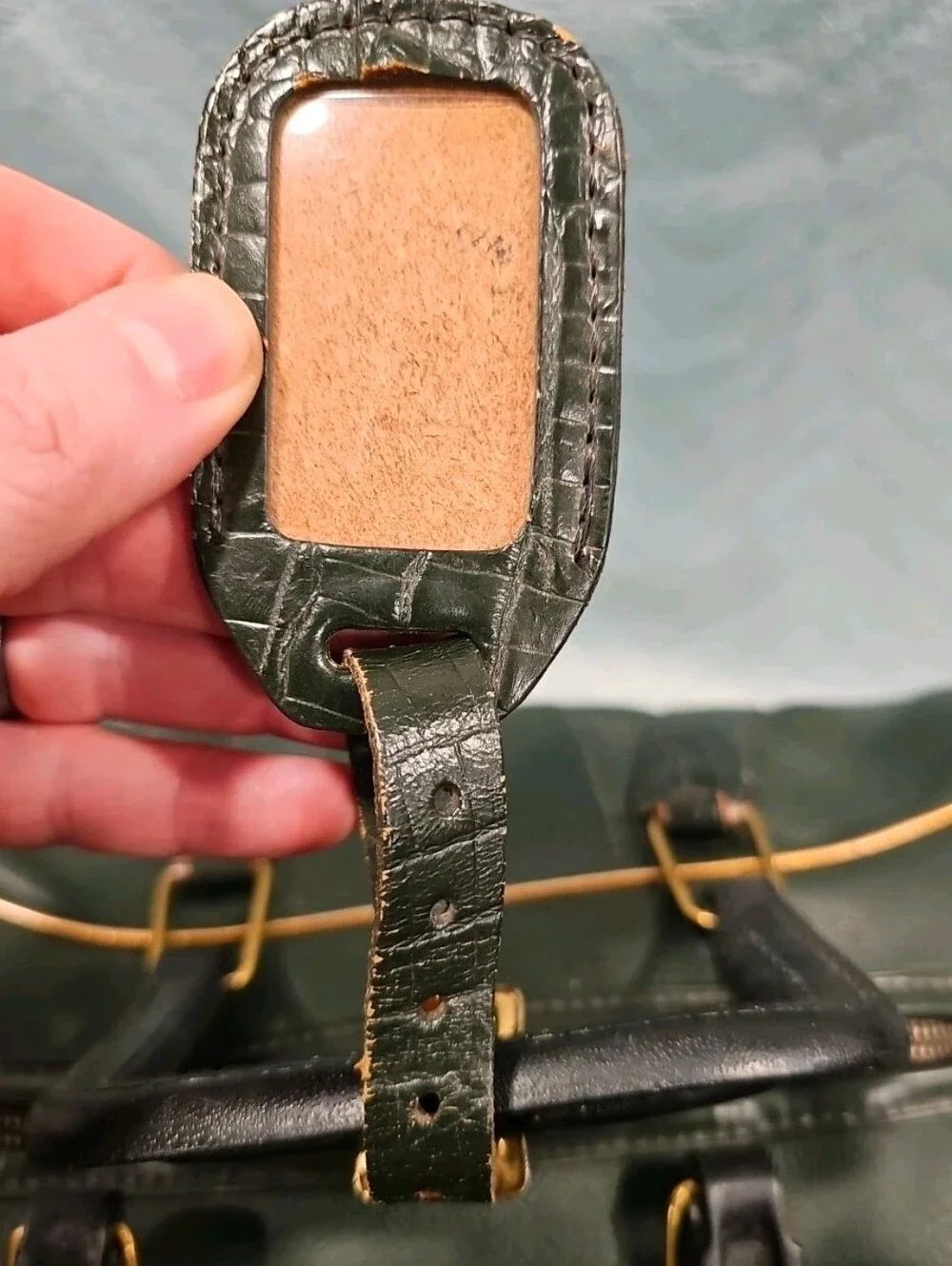 Spalding Dark Green Duffel Bag with Black Handle